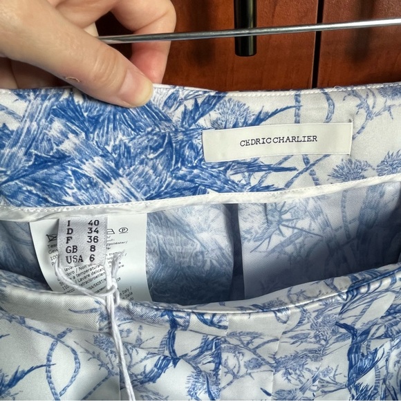 NWT Cedric Charlier Fantasy Print White on Garmentory Skirt / Size 6 - Picture 12 of 16